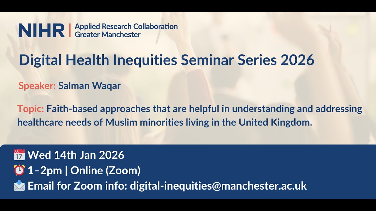 Digital Health Inequities Seminar: January 2026
