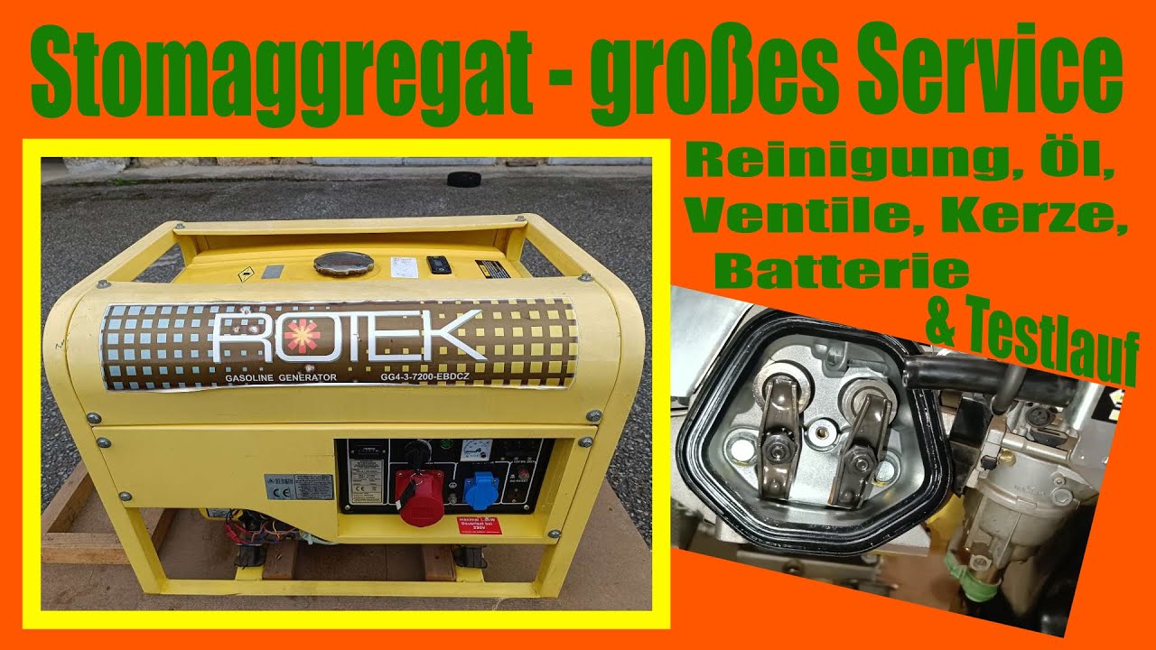 Stromaggregat - großes Service