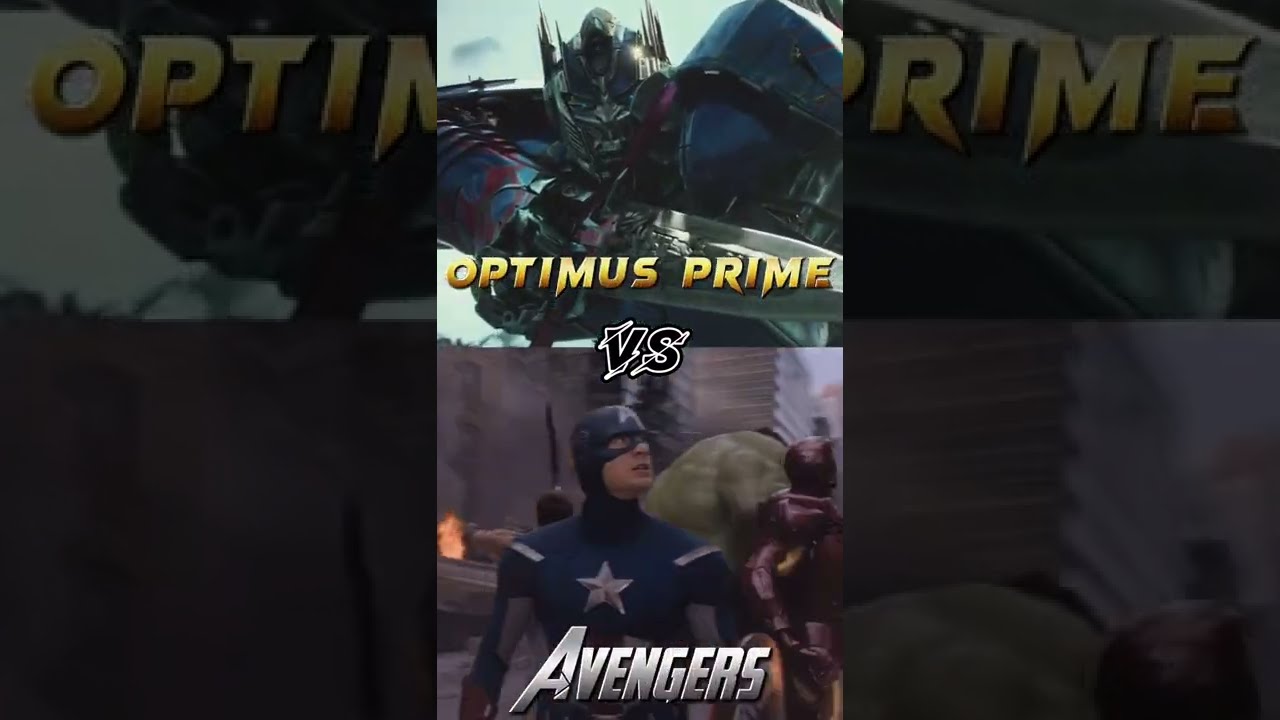 Optimus vs Avengers #shorts #optimusprime #avengers #transformers