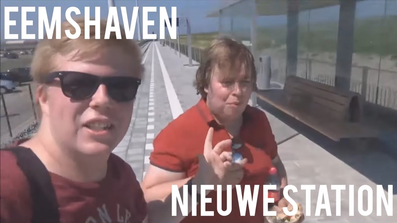JULIEN en BART KROMWIJK op barre fietstocht naar het NIEUWE STATION EEMSHAVEN | #juulvlog