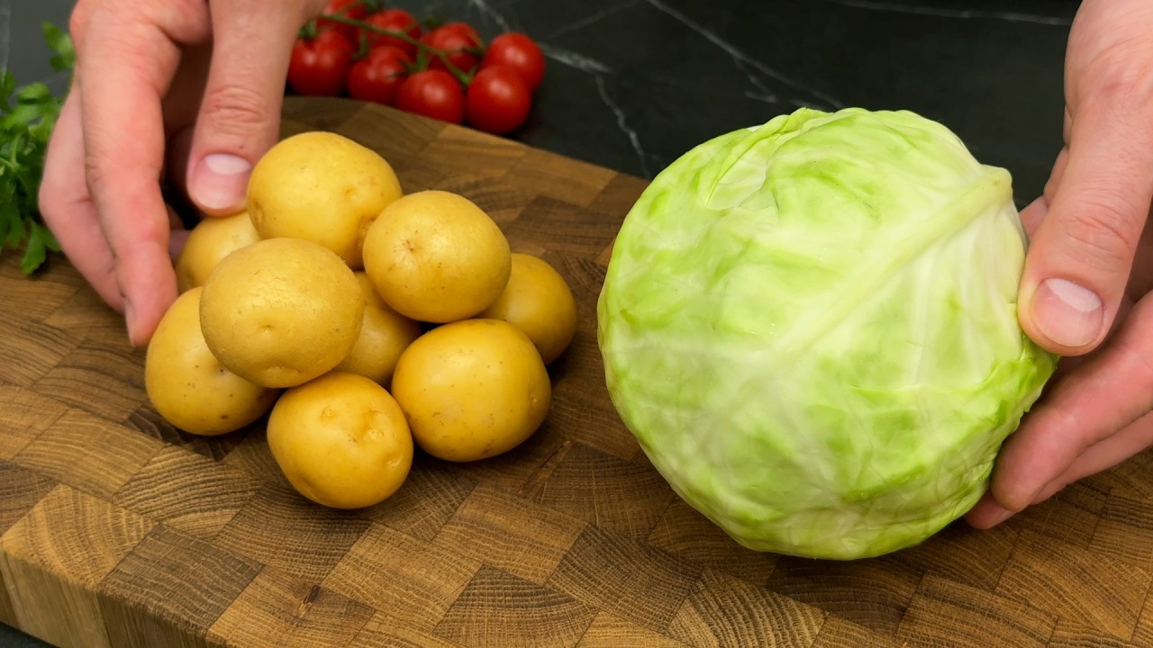 Very tasty! Just 1 cabbage and some potatoes! You will remember this recipe for a long time!