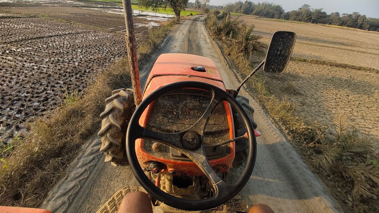 Today I am Driving Kubota MU 5502 4WD On Village Road || 4k ASMR VIDEO || Farming Vlogs 