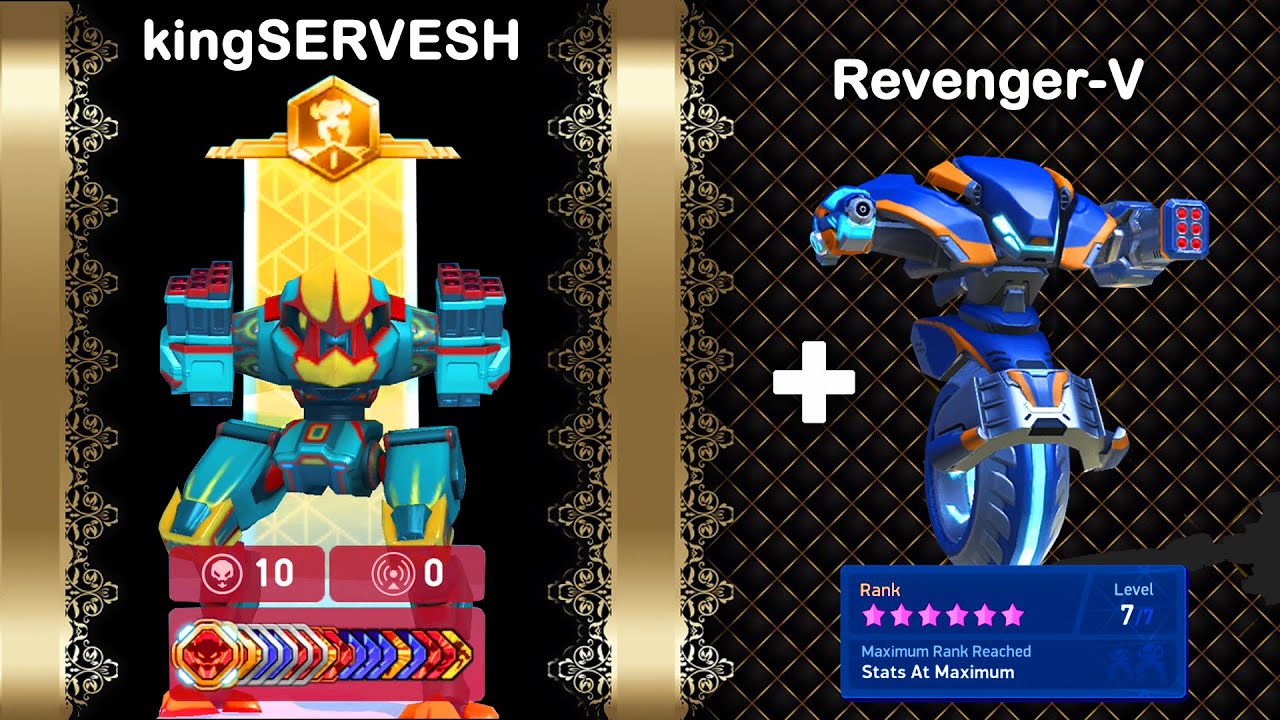 KingSERVESH (Real or Fake) & Killshot MAX Level  ||  Mech Arena Robot Showdown