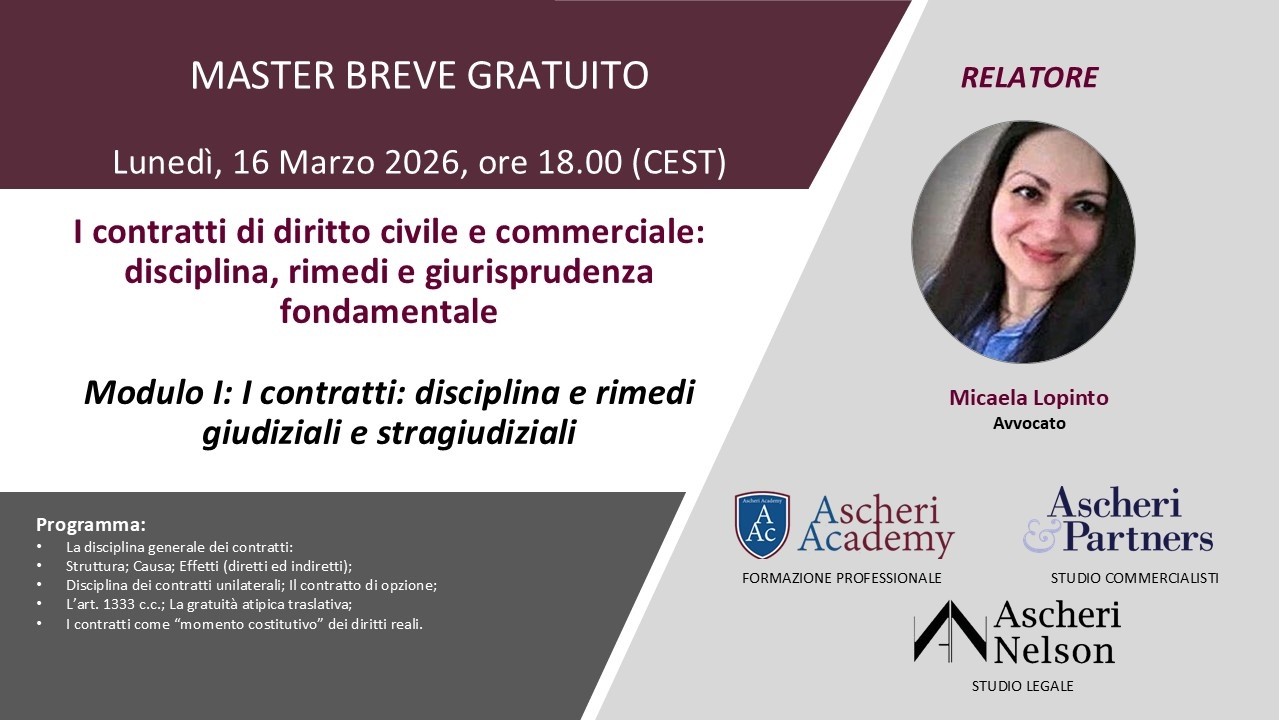 I contratti di diritto civile e commerciale: disciplina, rimedi e giurisprudenza fondamentale