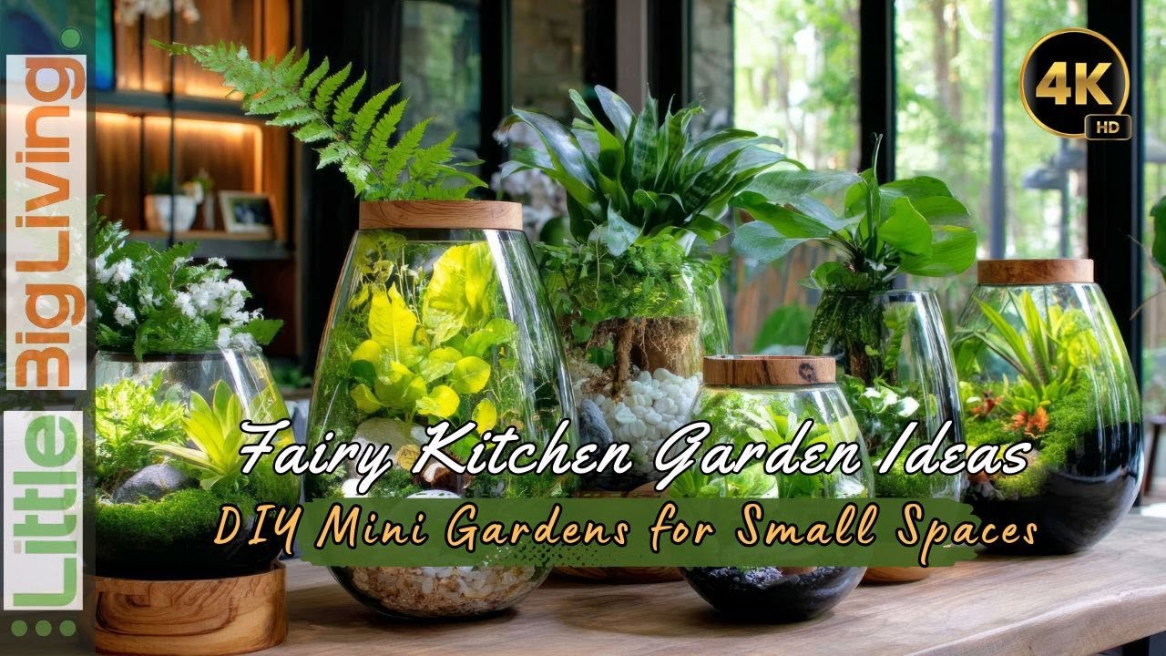 Recycled Fairy Kitchen Garden Ideas from Junk: Cute DIY Mini Gardens for Small Spaces
