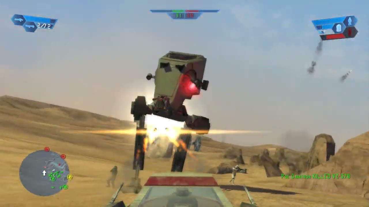 Star Wars Battlefront 2004 Dune Sea Instant Action / Speeder tank assault that didnt go as planned!