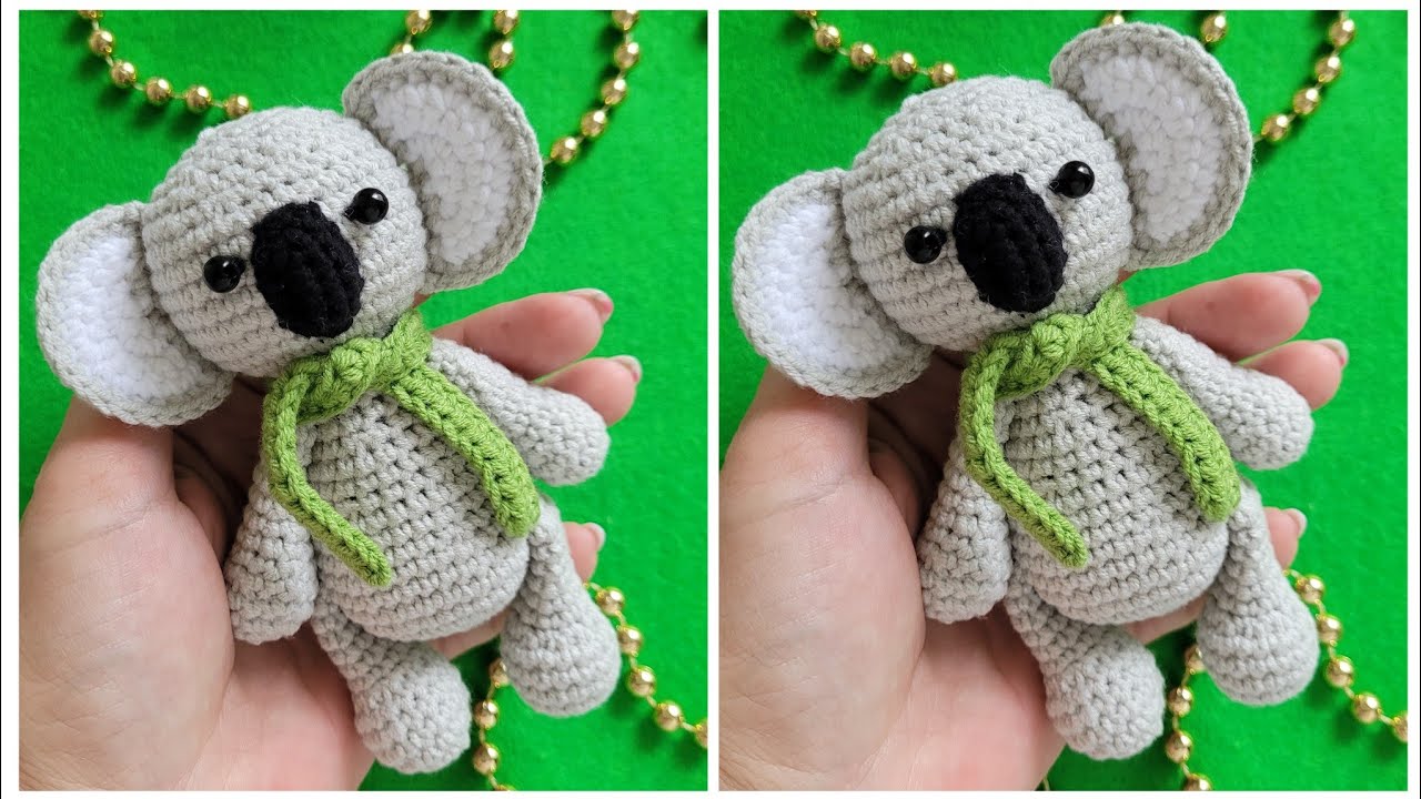 🐨КОАЛА ВЯЗАНАЯ КРЮЧКОМ🐨crochet koala👍Koala häkeln