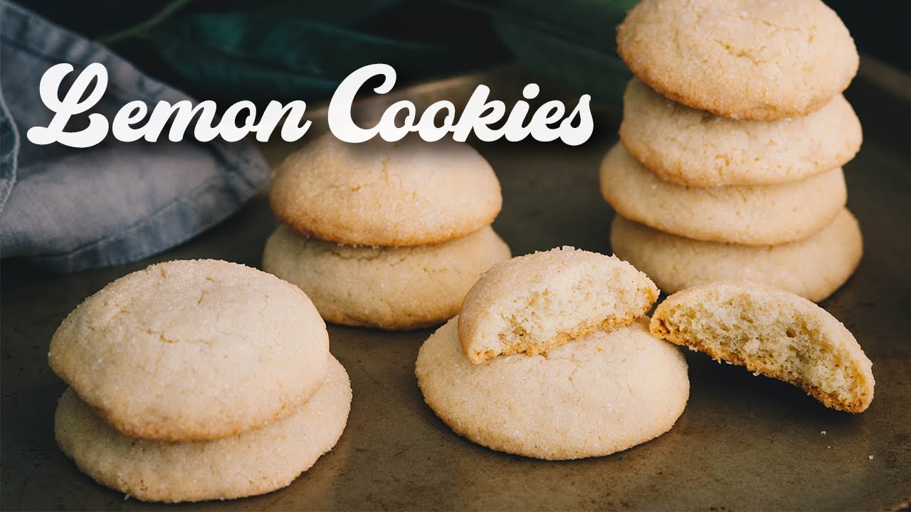 LEMON TEA COOKIES RECIPE | Easy Homemade Lemon Cookies | ASMR Cooking