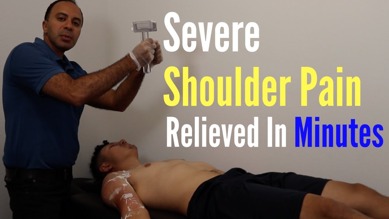 SEVERE * Baseball Player Shoulder Pain * with  RELIEVED with ASTR in Minutes (REAL TREATMENT!!!)