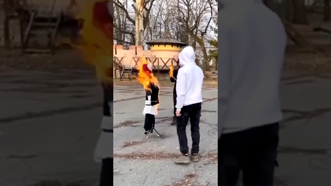 Спалили опудало