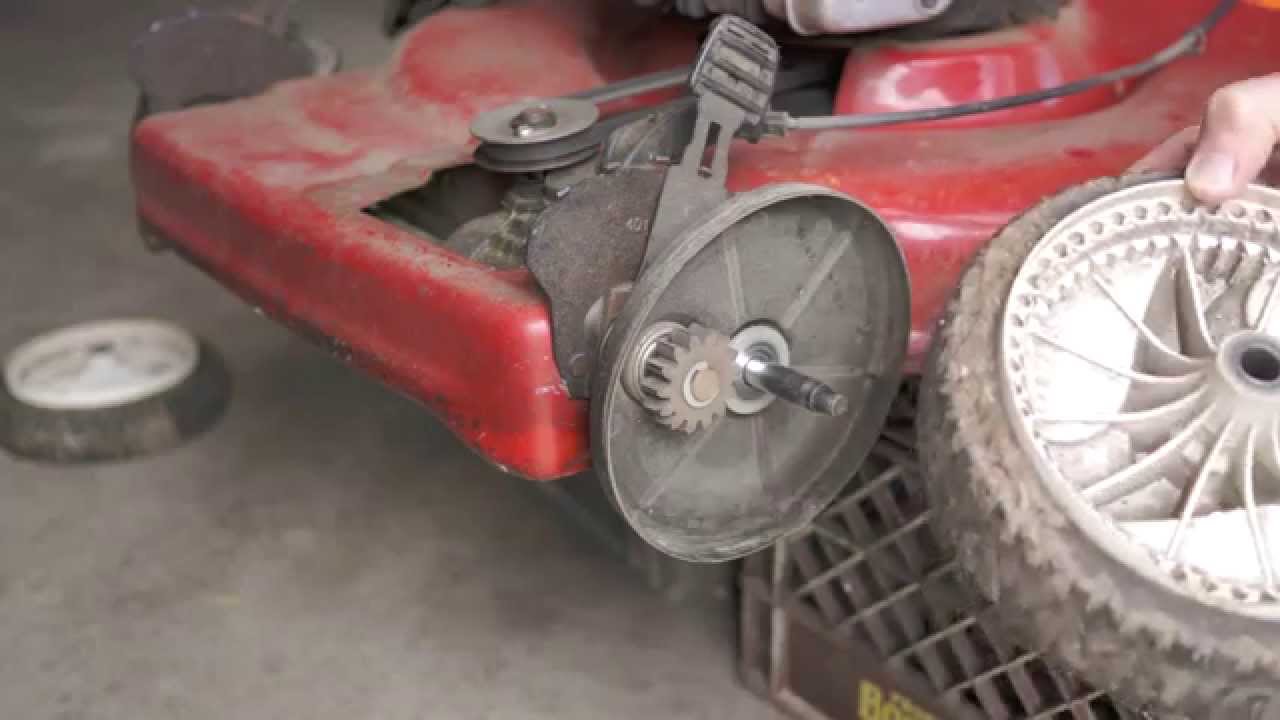 Mikey fixes the self propulsion on his Craftsman lawn mower!