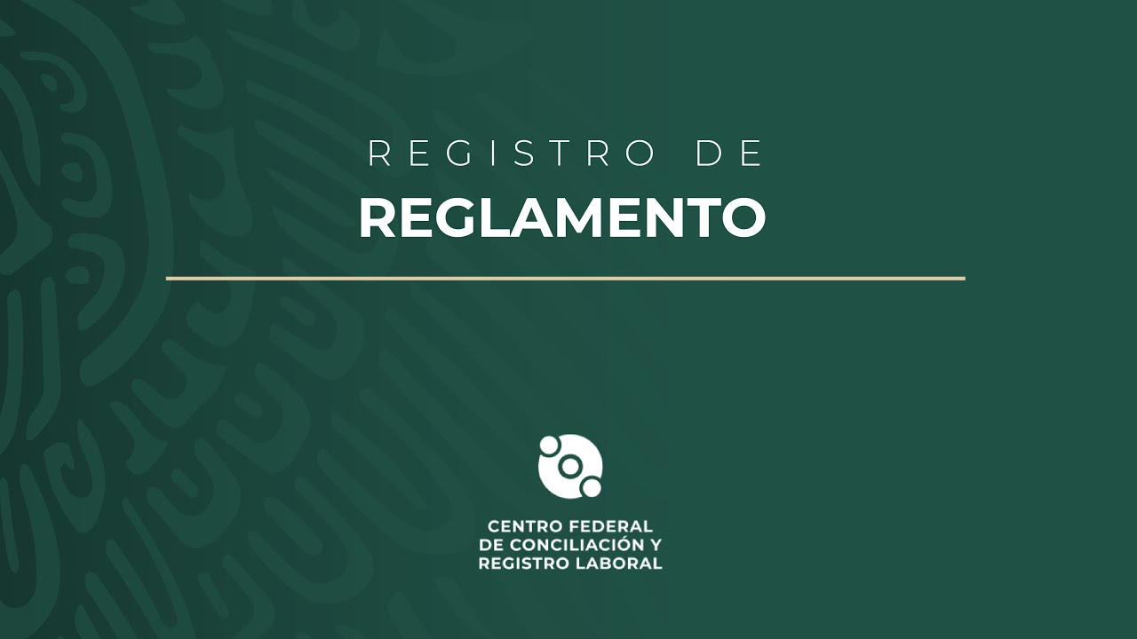 Registro de reglamentos