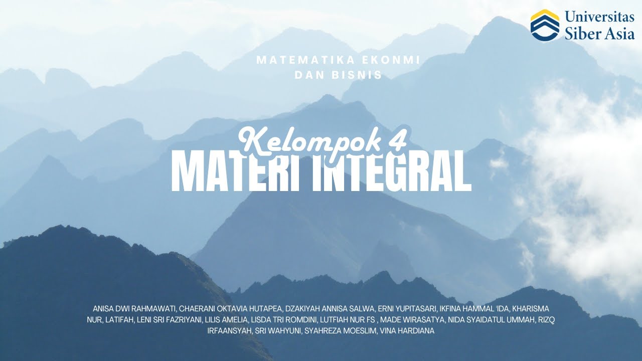 Presentasi Materi Integral