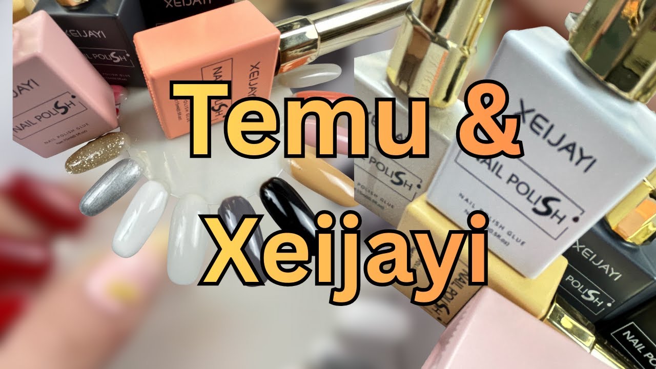 Temu Haul, UV Lacke Xeijayi, #temuhaul #naildesignathome  #nailscoffeeandtea #naillovers