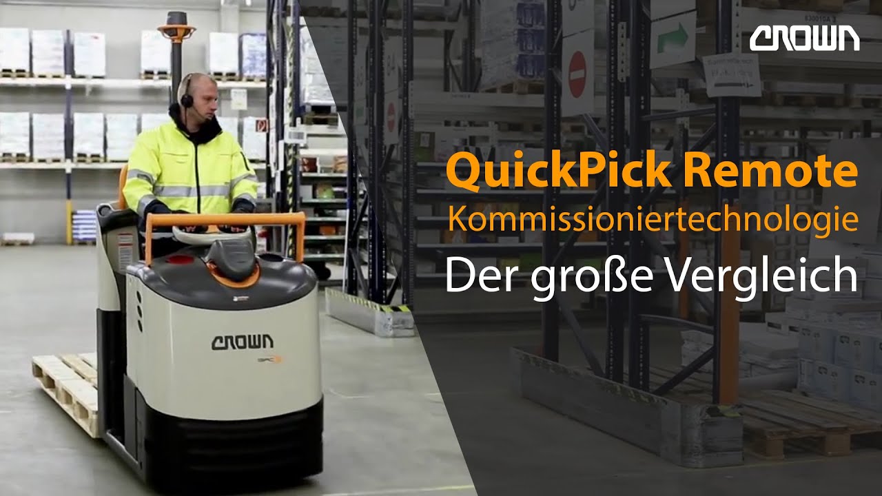 Crown Kommissionierer |  QuickPick® Remote | Optimieren Sie Ihren Kommissionierprozess