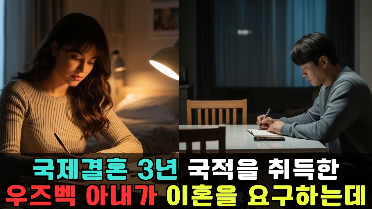 국제결혼 3년... 국적을 취득한 우즈베키스탄 아내가 이혼을 요구하는데