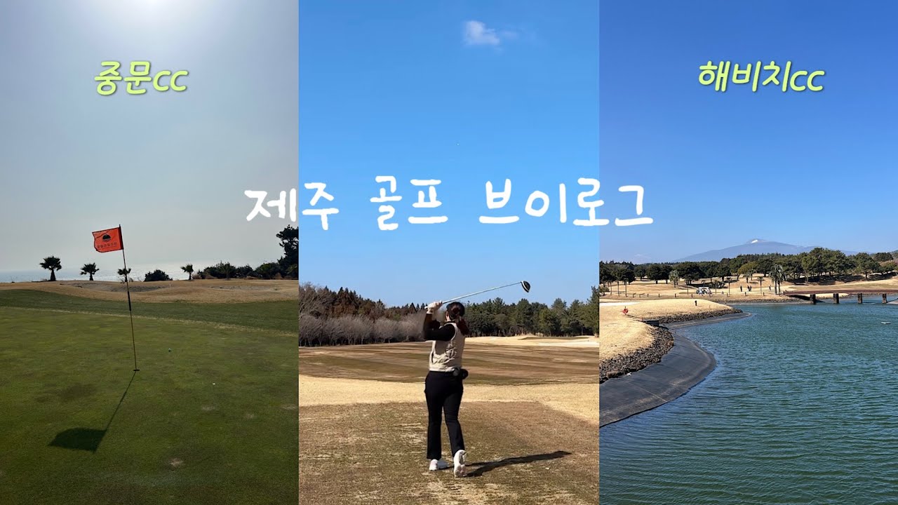 올해 첫 라운딩은 제주에서 ⛳️ 2월 제주 골프 vlog | 해비치cc 중문cc
