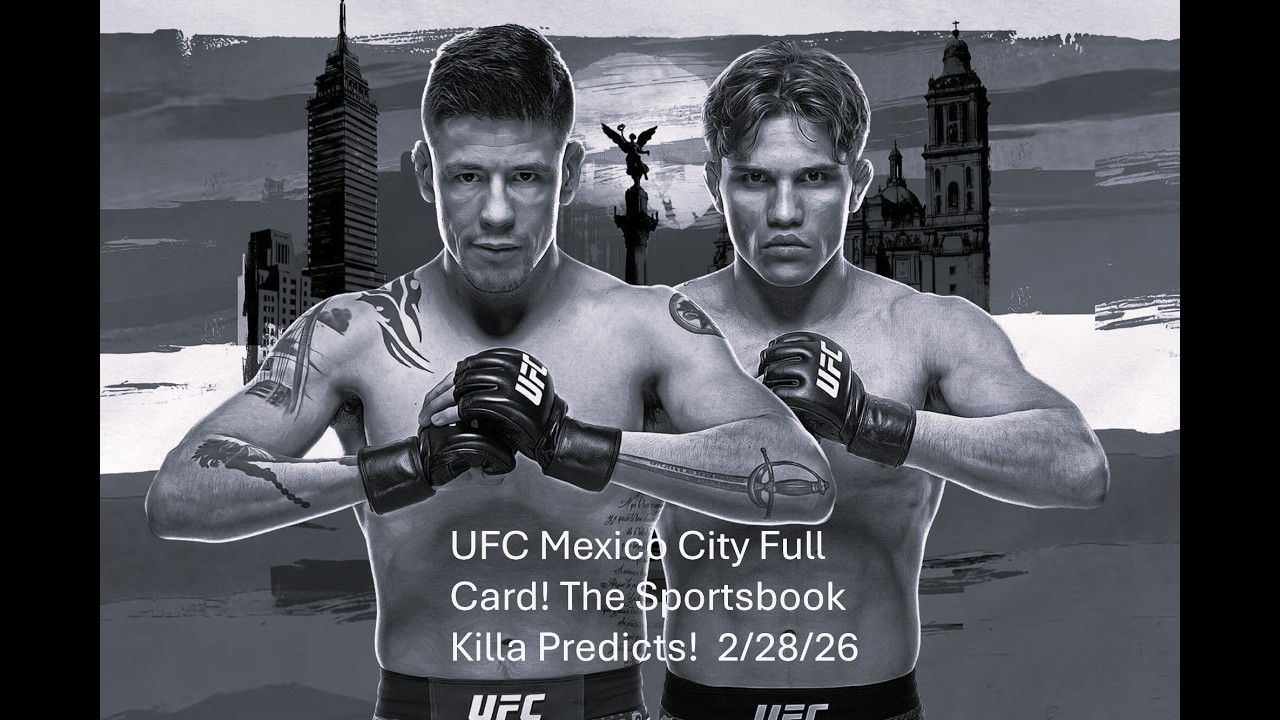 UFC Mexico City Full Card! The Sportsbook Killa Predicts! 2/28/26 #ufcmexico #ufcmexicocity #ufc 