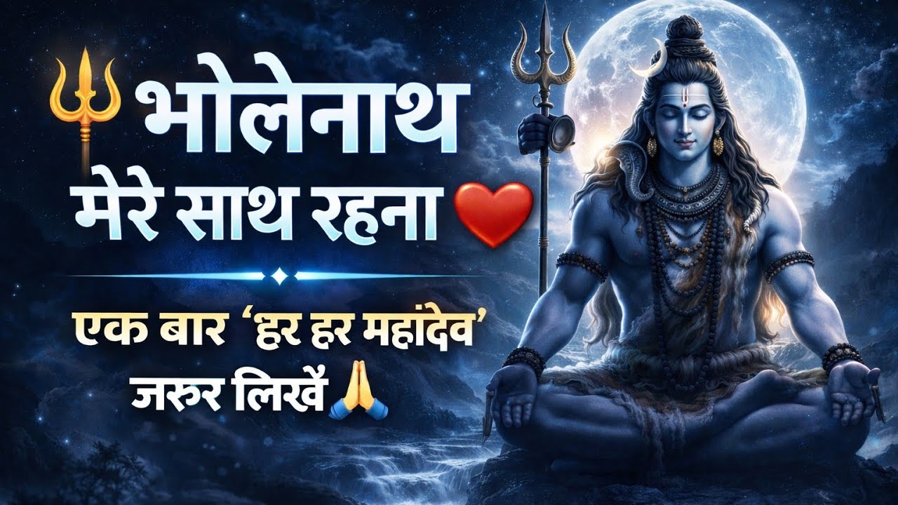 भोलेनाथ मेरे साथ रहना | Latest Shiv Bhajan 2026 | Har Har Mahadev Song | ISWAR NAAD KENDRA