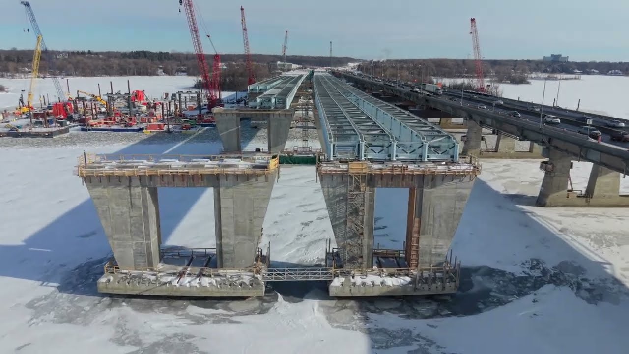 Nouveau pont de l'île-aux-tourtes. Janvier 2026