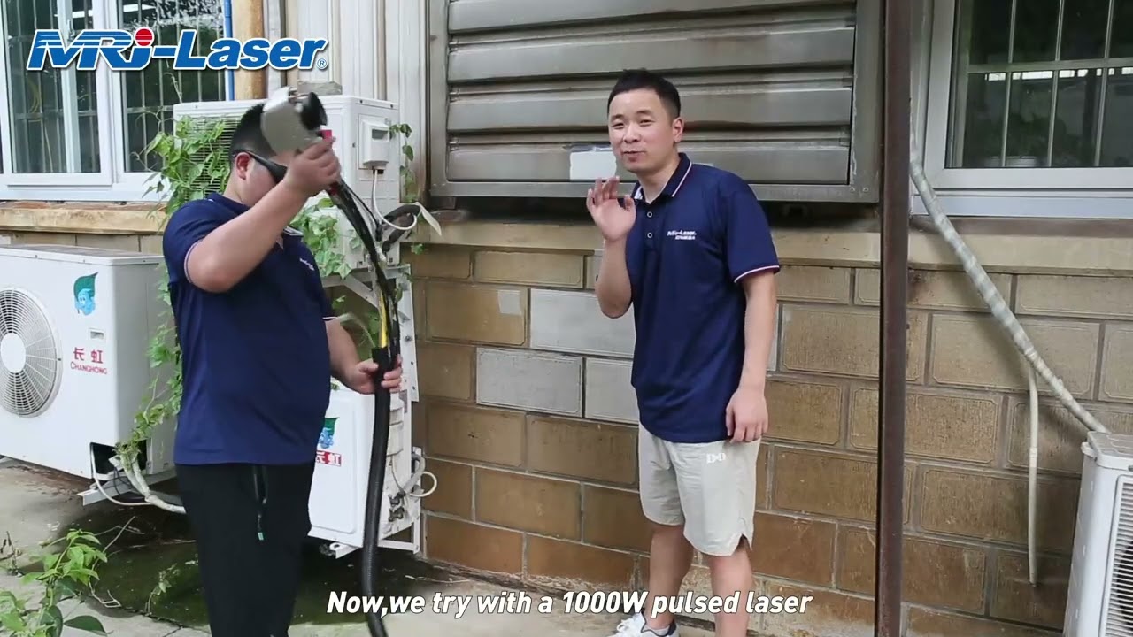 The comparison between 300W and 1000W pulse laser cleaning machine for stone cleaning