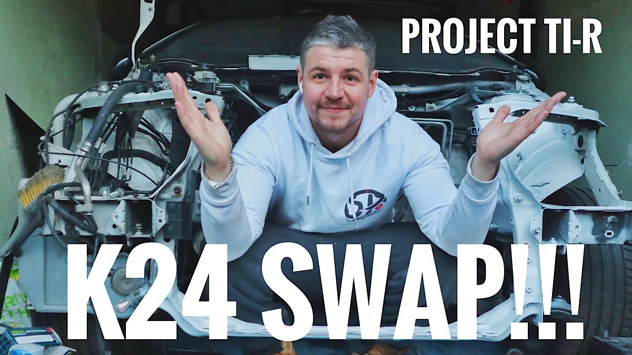K24 SWAPPING MY TYPE R FN2/FN1 HONDA CIVIC PT.1 - ENGINE PULL SPEED RUN