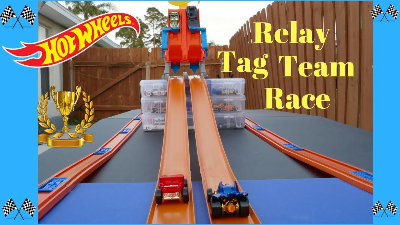 Hot Wheels epic tag team relay tournament race