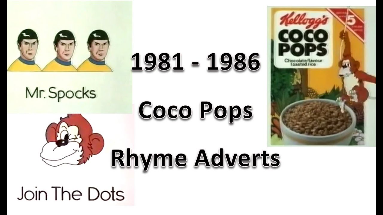 (1981-86) Подборка реклам хлопьев Coco Pops Rhyme