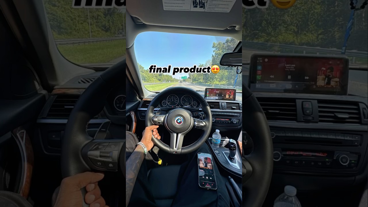 BMW F30 M Sport Steering wheel swap😍