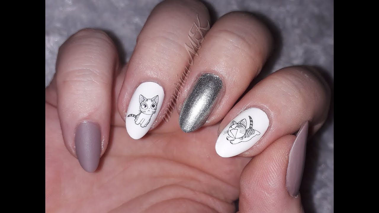 🐾U&ntilde;as Con Gatos / Nails With Cat🐾