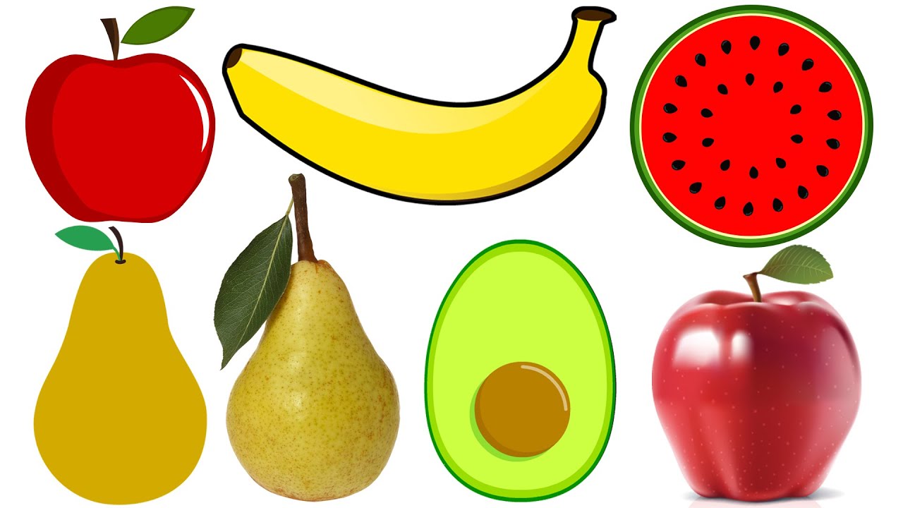 Fruit Drawing Coloring 🍎🍐🍉🍌| 水果画画和涂色 (中英文)