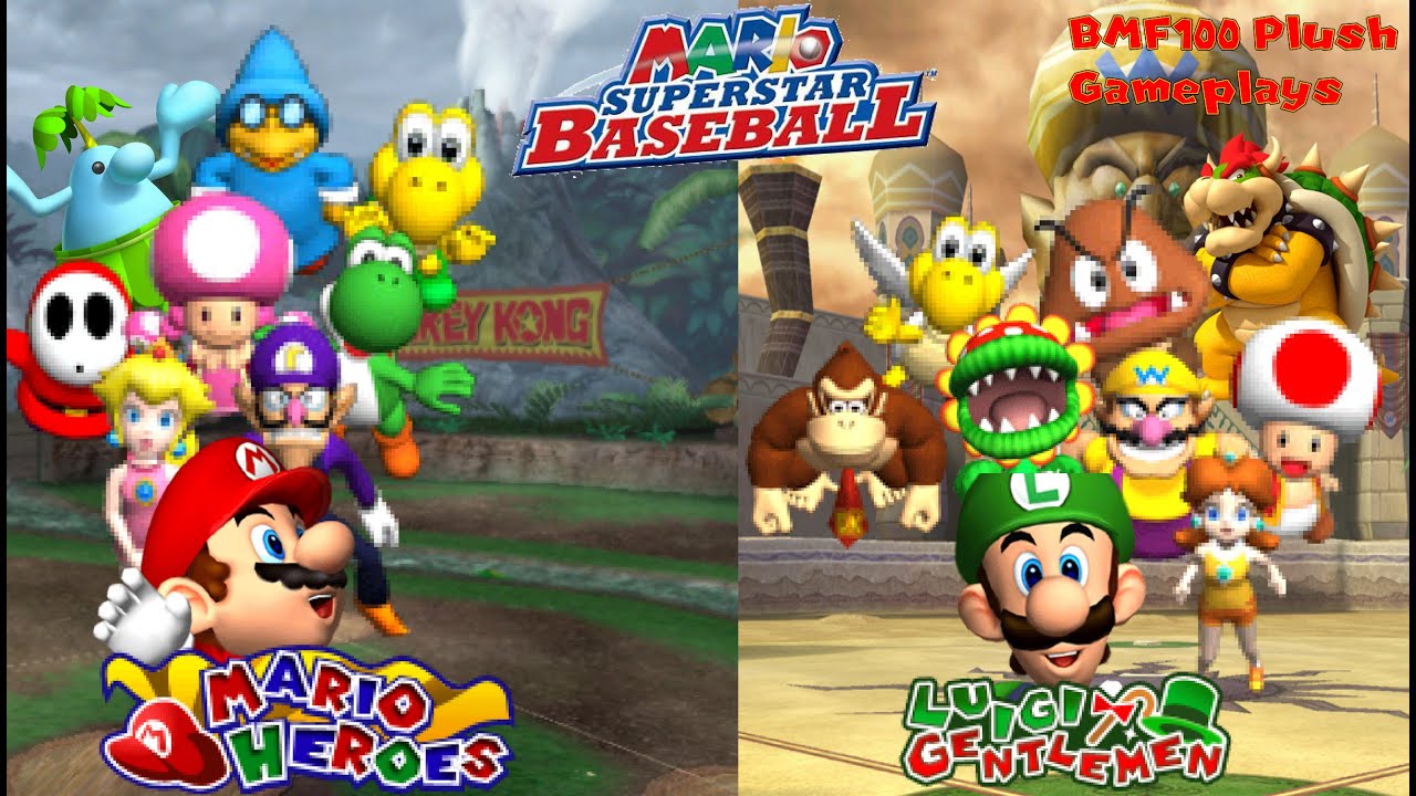 BMF100 Plush Gameplays: Mario vs Luigi Mario Superstar Baseball Gameplay Match!