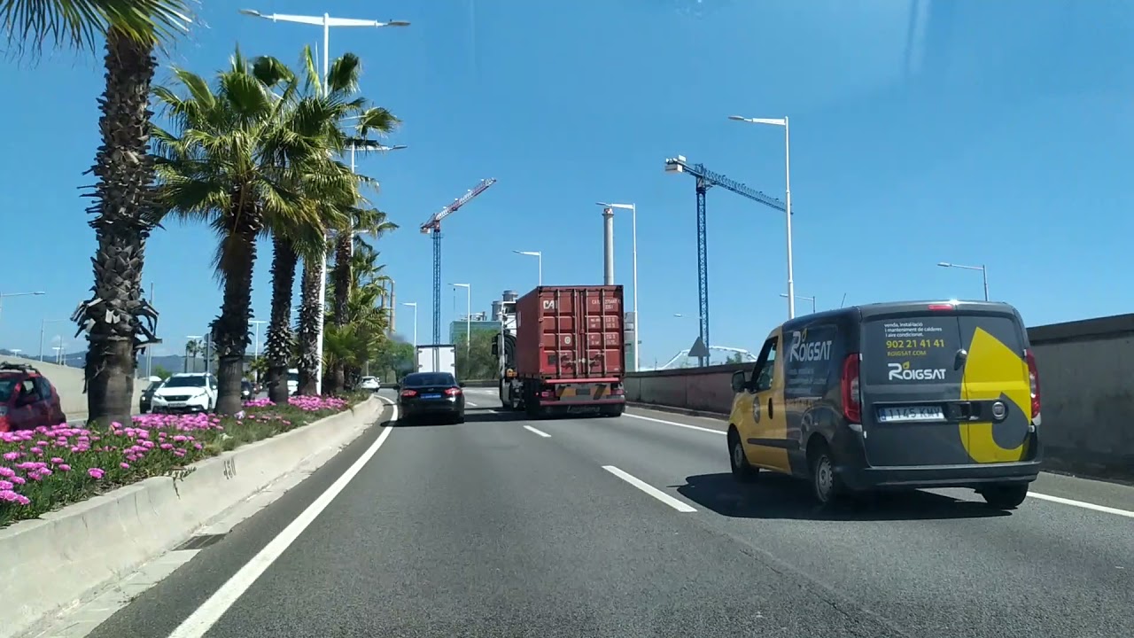 Conhecer Barcelona - Ronda Litoral B-10 dirección Besós (23.04.2021)