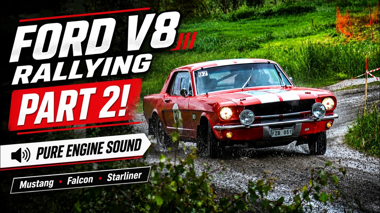 Ford V8 Rallying Part 2! Pure Engine Sound HD
