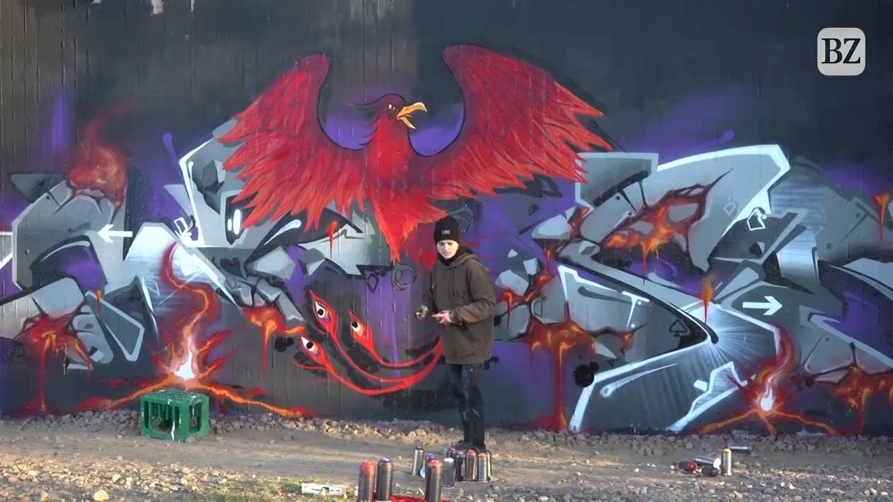 Wie ein Graffiti in Lörrach entsteht