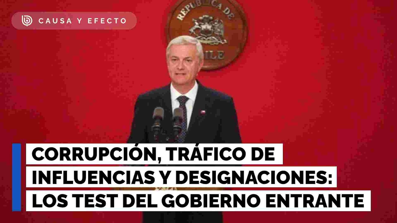Corrupci&oacute;n, tr&aacute;fico de influencias y designaciones: Los test del gobierno entrante