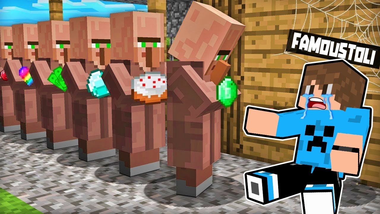 ΕΓΙΝΑ ΦΤΩΧΟΣ ΑΛΛΑ ΟΙ VILLAGERS ΜΕ ΒΟΗΘΗΣΑΝ ΣΤΟ MINECRAFT !