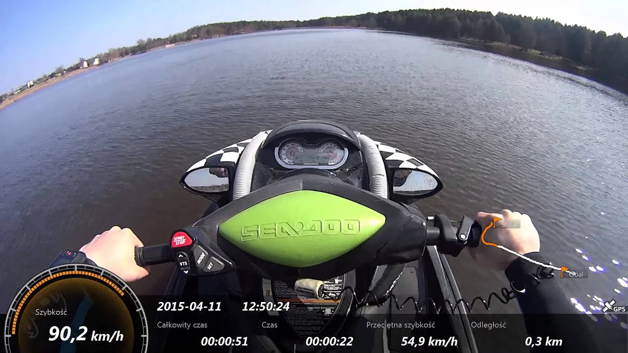 Sea Doo RXP test Sony hdr-as30 gps pierwsze plywanie w 2015 skuter wodny