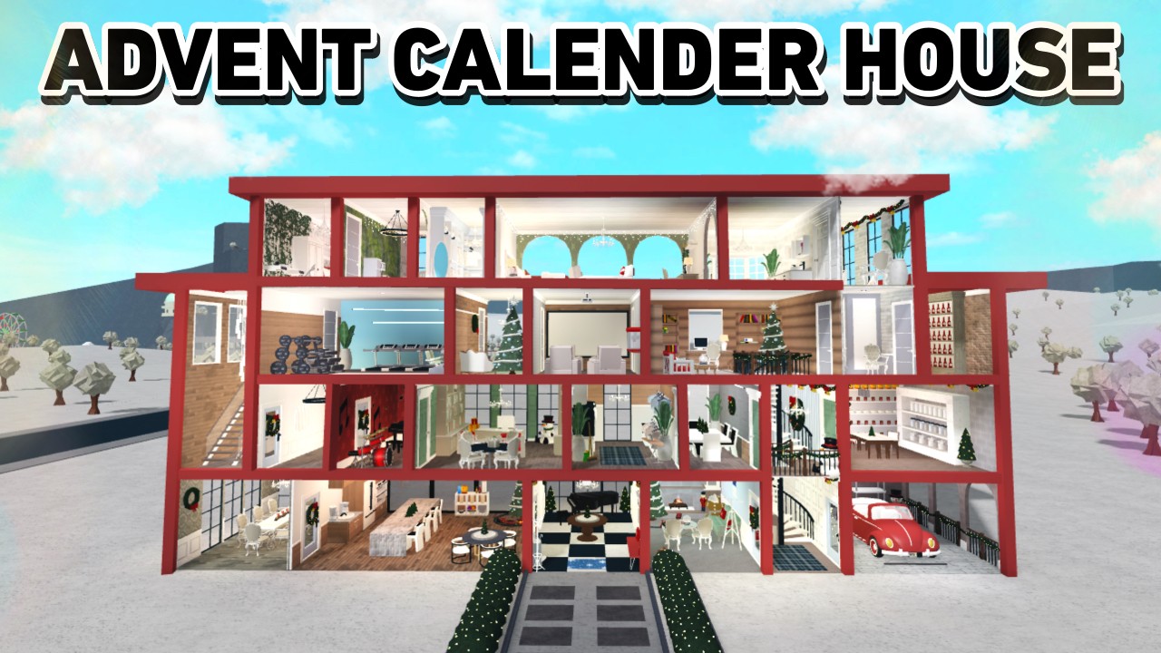 BUILDING AN ADVENT CALENDER HOUSE IN BLOXBURG
