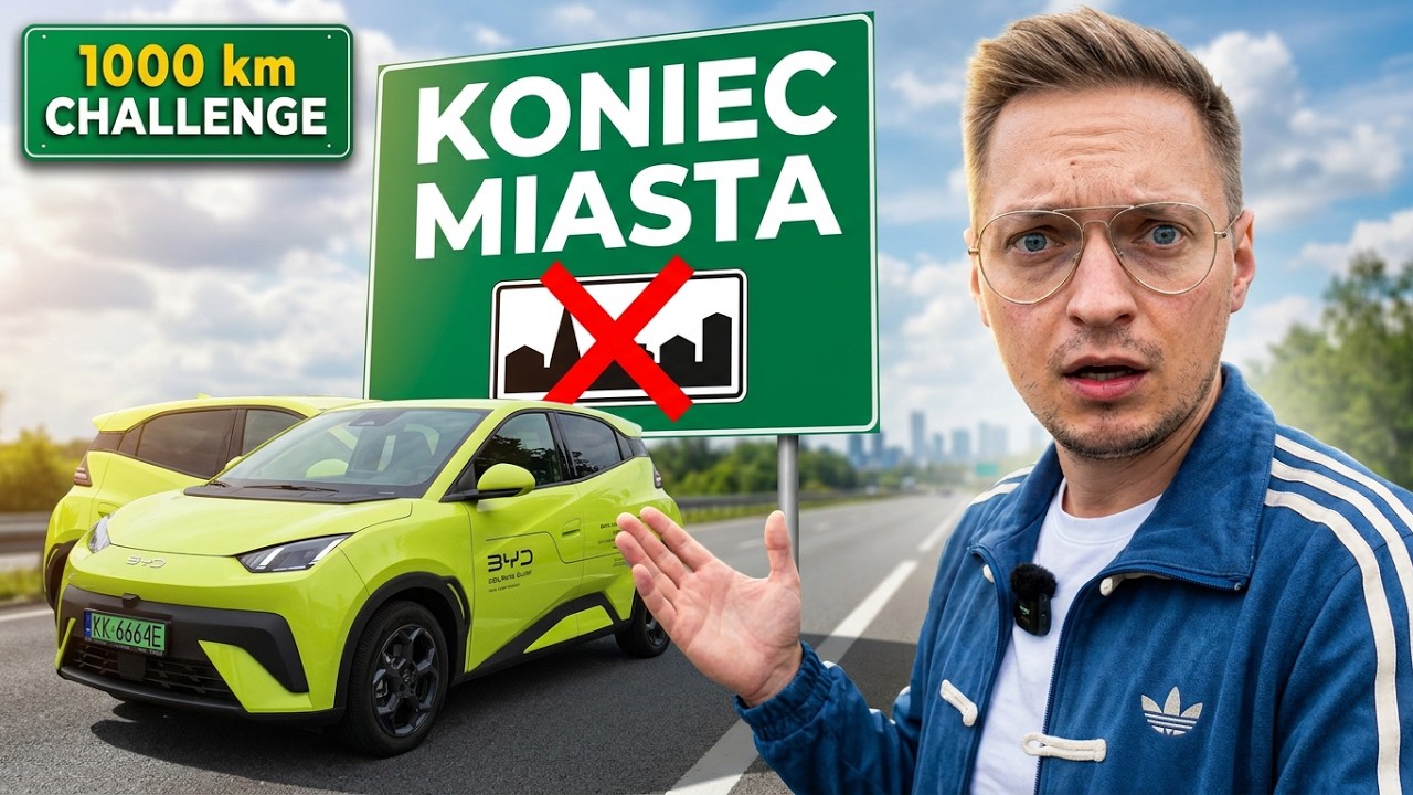 BYD DOLPHIN SURF: ELEKTRYK ZA 100.000 ZŁ I SZOK NA TRASIE! ⚡️ 1000 km Challenge - CO POSZŁO NIE TAK?