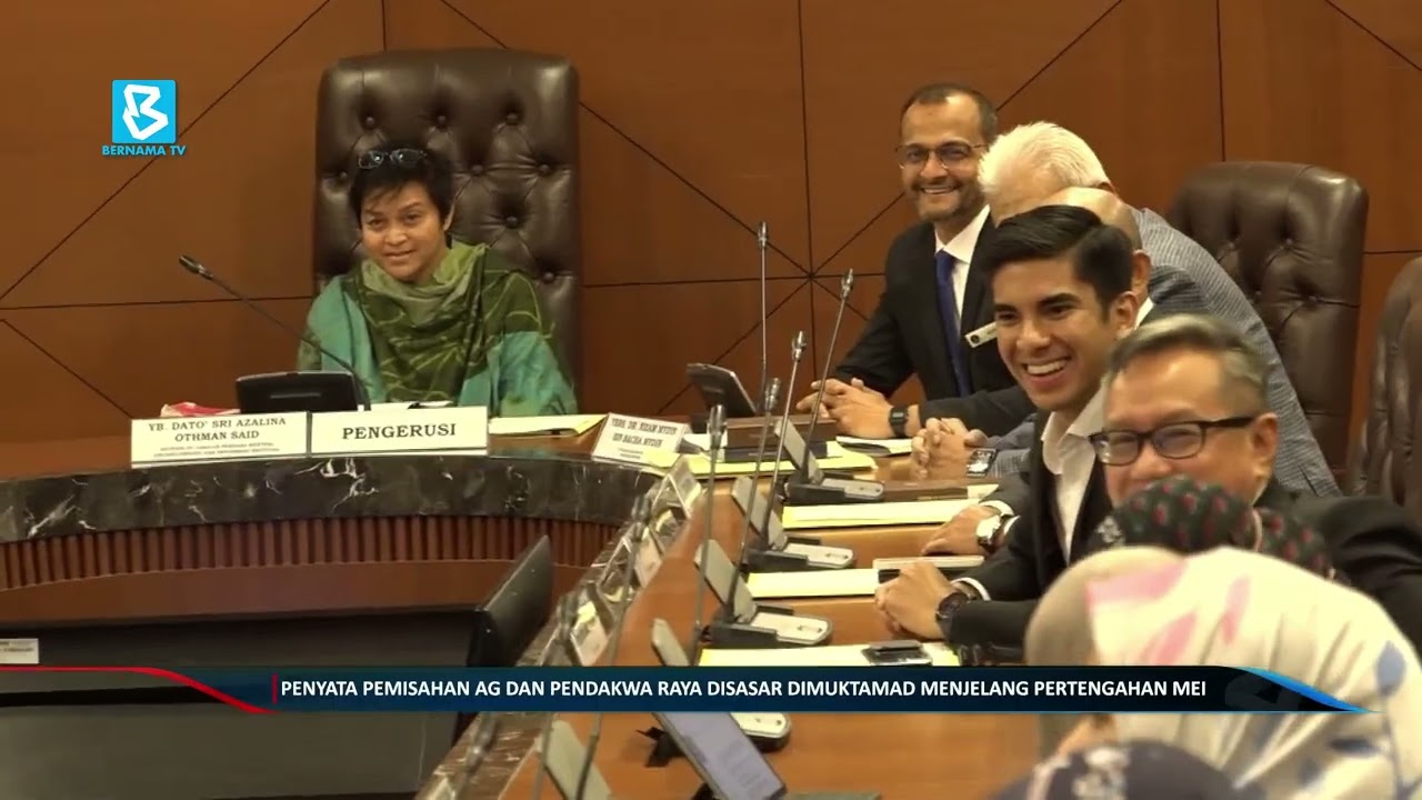 Penyata pemisahan AG dan Pendakwa Raya disasar dimuktamad menjelang pertengahan Mei