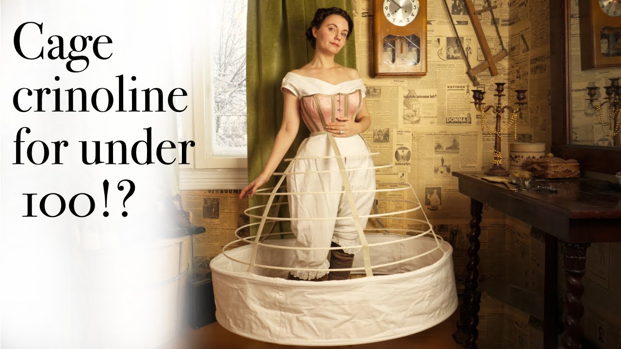 Making an 1860 cage crinoline for under 100 dollars!? costuming on a budjet