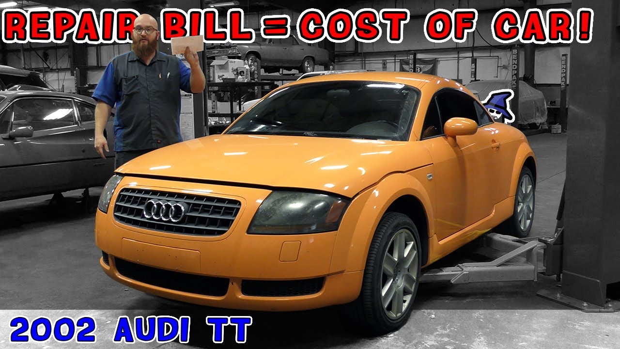 Routine service finds huge problems. What did the CAR WIZARD find on 2002 TT that equals car's value