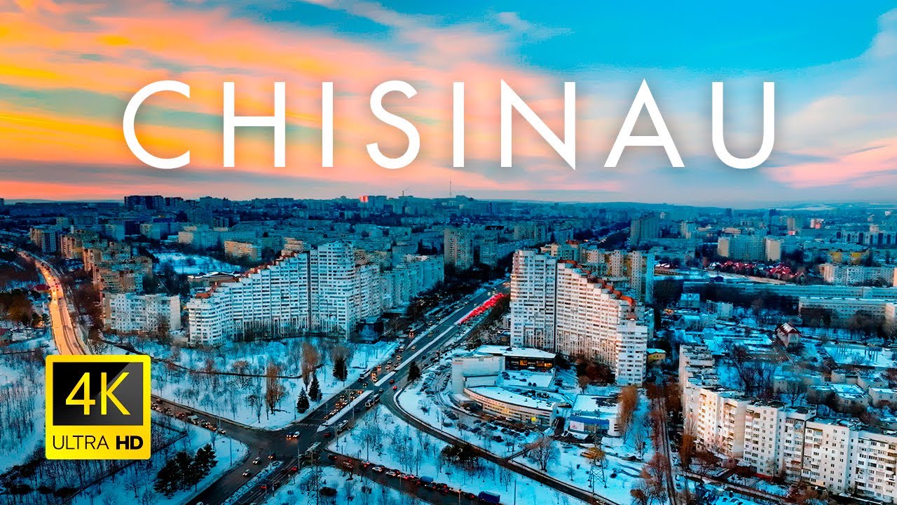 Chisinau Winter, Moldova 🇲🇩 in 4K Ultra HD | Drone Video