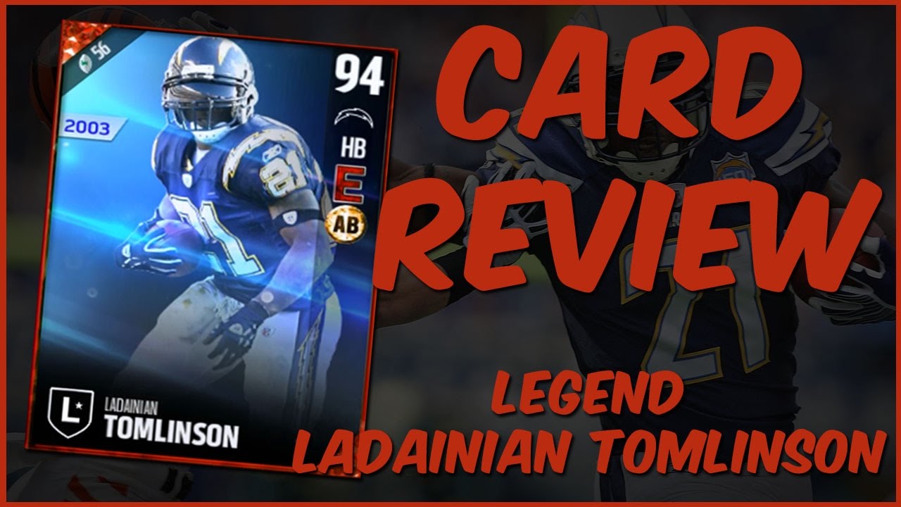 MUT 17 Card Review | Legend Ladainian Tomlinson Gameplay + Card Review