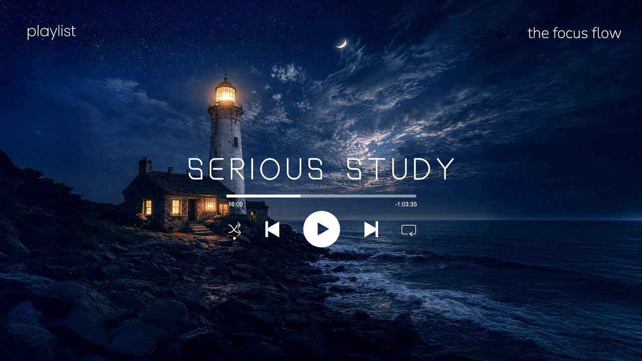 Deep Work Music for Study & Coding | Ocean Waves & Maximum Focus