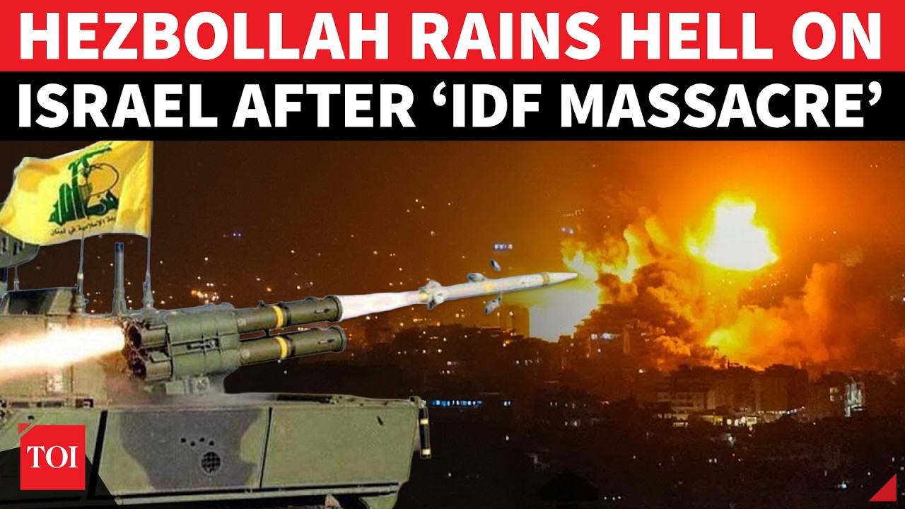ON CAM: Hezbollah Fires &lsquo;RECORD ROCKET BARRAGE&rsquo; On Israel, Civilian Casualties After Troops KILLED