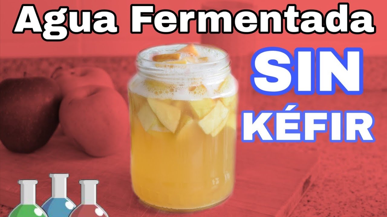 ❤️ ¿AGUA FERMENTADA DE FRUTAS SIN KÉFIR? Explicado MUY FÁCIL 🍹
