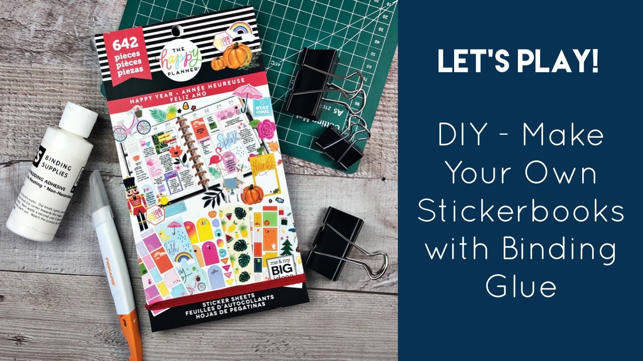 DIY Stickerbook with Binding Glue