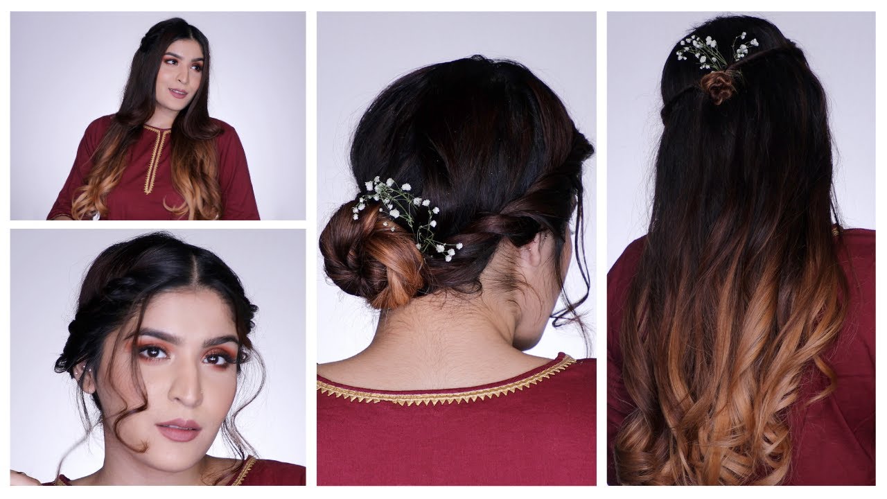 2 Easy Festive Hairstyles For Long Hair | #Diwalog 2020 Day 18 | Shreya Jain